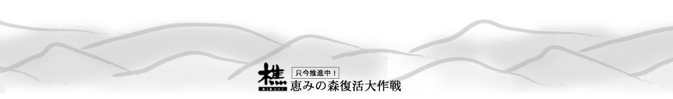 樵会　恵みの森復活大作戦　只今推進中