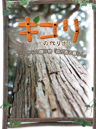 キコリの切り出し　きこりからの贈り物「森が香る暮らし」